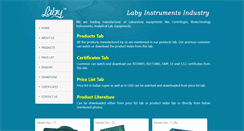 Desktop Screenshot of labyindia.com
