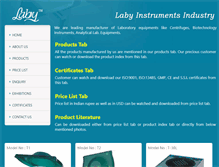 Tablet Screenshot of labyindia.com